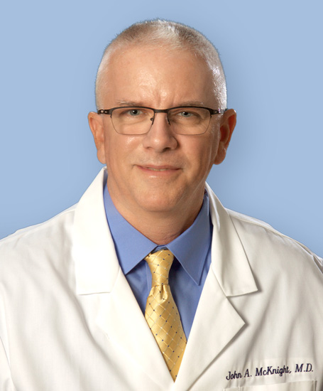 Portrait photograph of Dr. McKnight